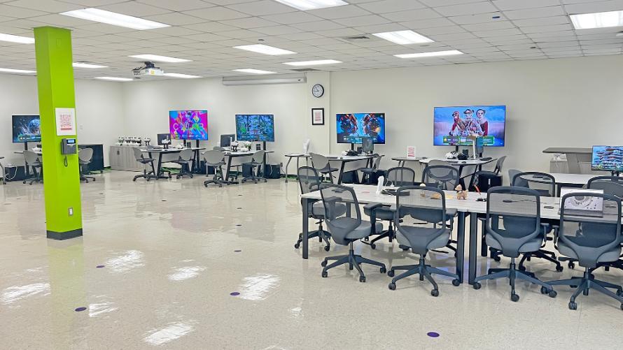 Photo of the new Reality COLLAB instructional area