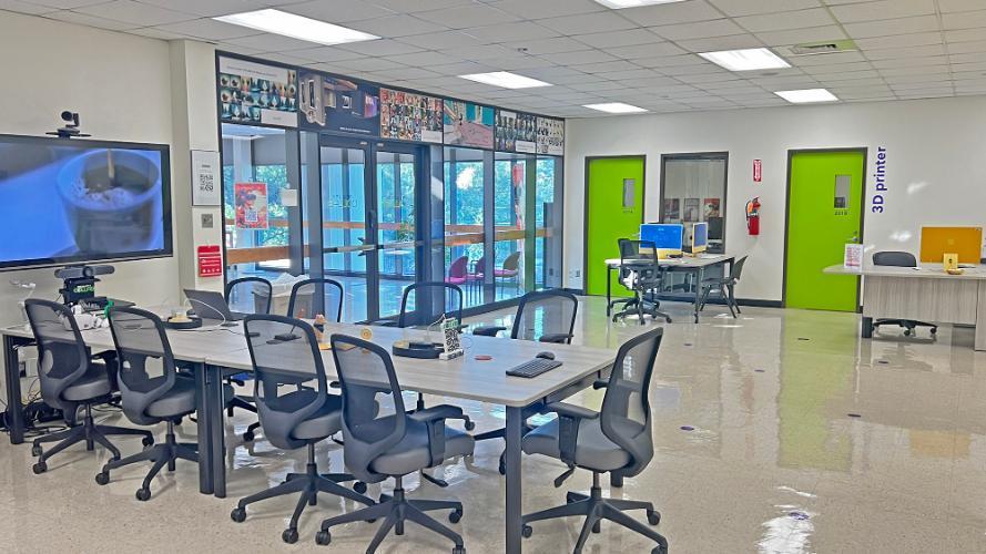 Photo of the new Reality COLLAB instructional area
