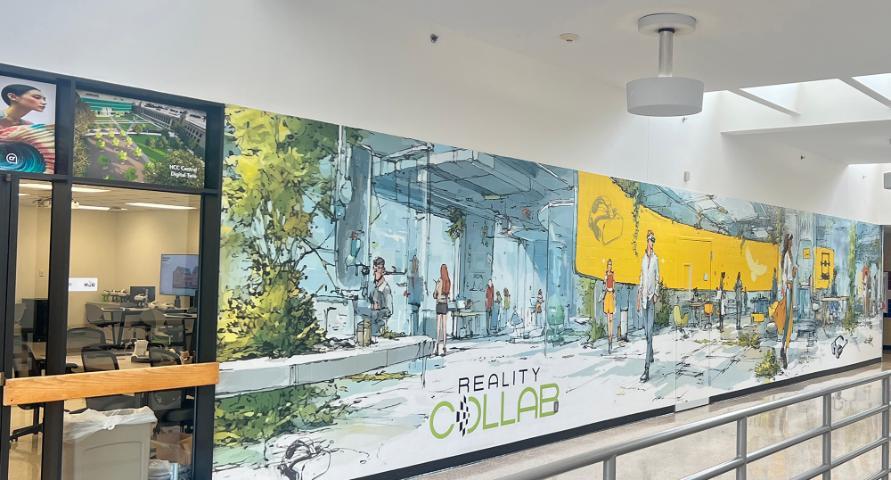 Photo of the new Reality COLLAB outside mural